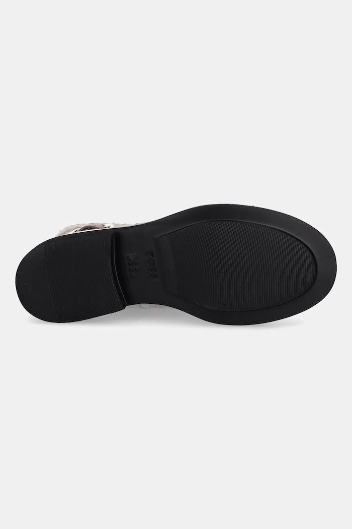 Botine Avelle din piele întoarsă bej