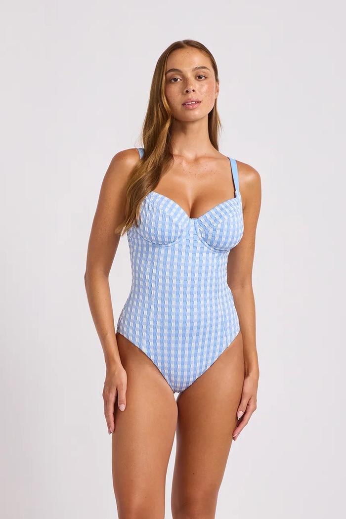 Costum Avelle de baie dintr-o singură piesă albastru
