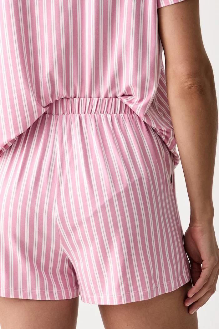 Pijama Avelle din două piese cu vâscoză roz