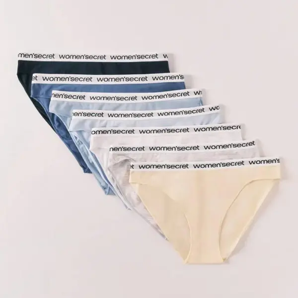 Chiloți Avelle full brief din bumbac multicolor - Negru