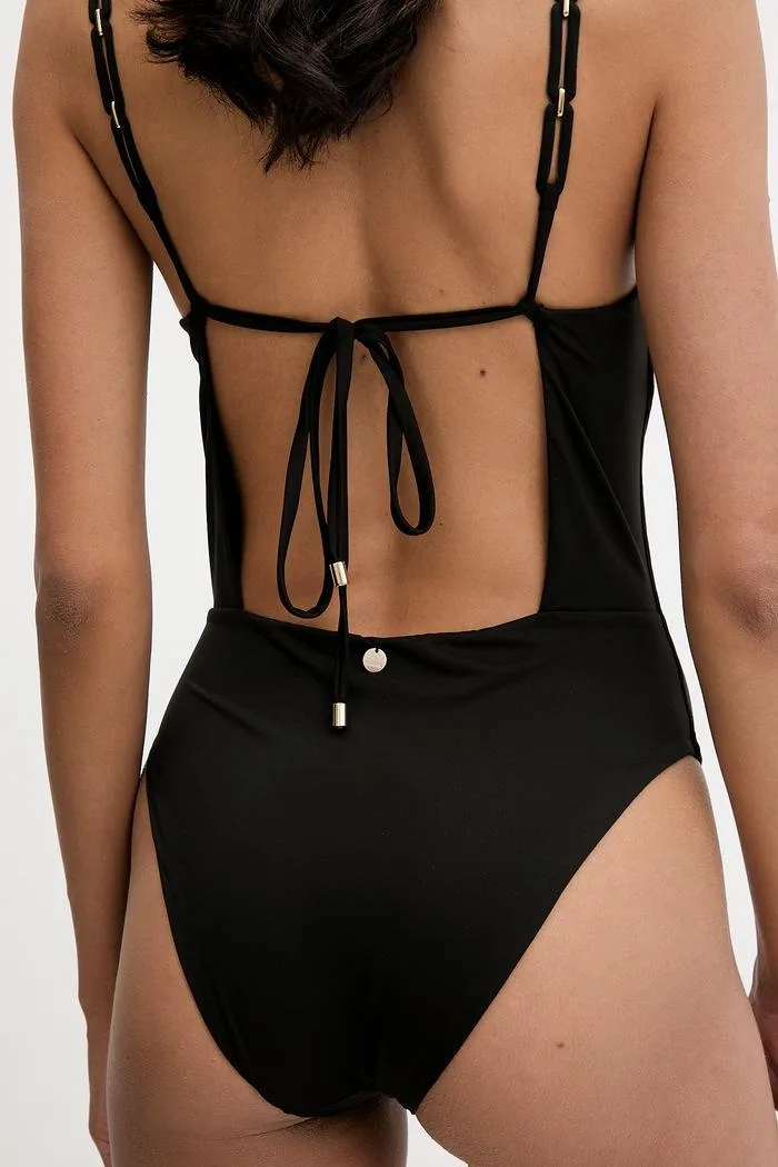Costum Avelle de baie dintr-o singură piesă negru