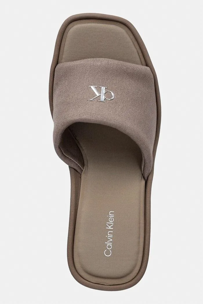 Papuci Avelle wedges maro
