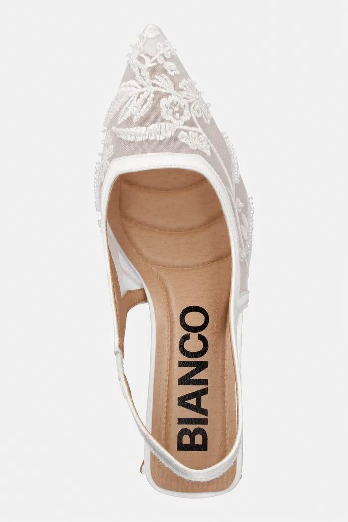 Pantofi Avelle stiletto cu toc gros albi