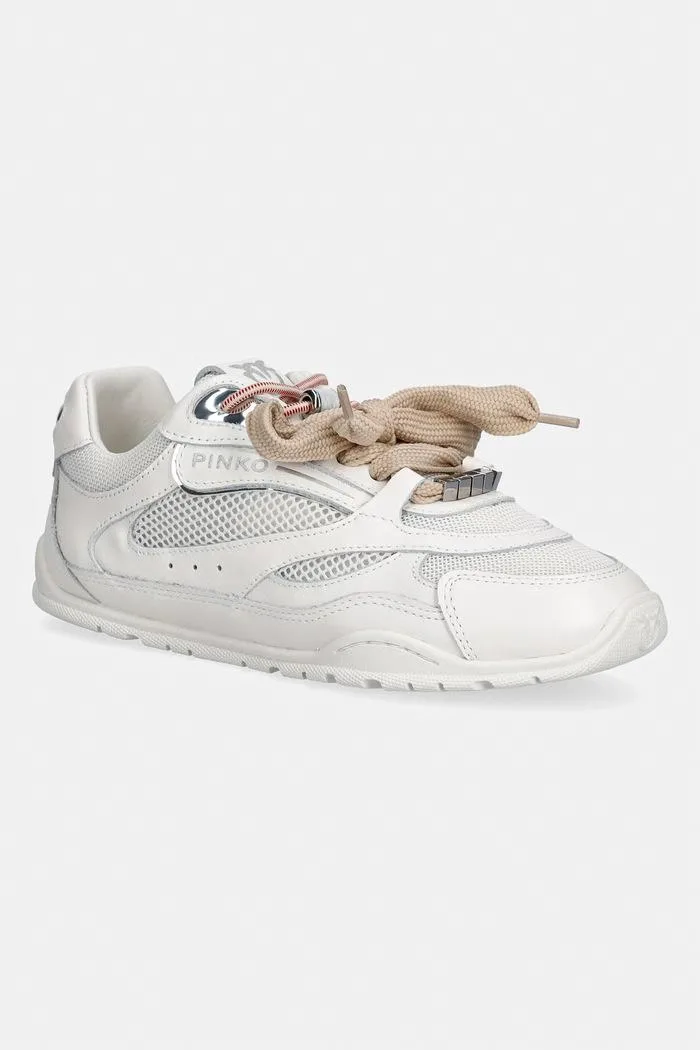 Sneakers Avelle din piele albi