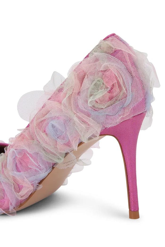 Pantofi Avelle stiletto roz