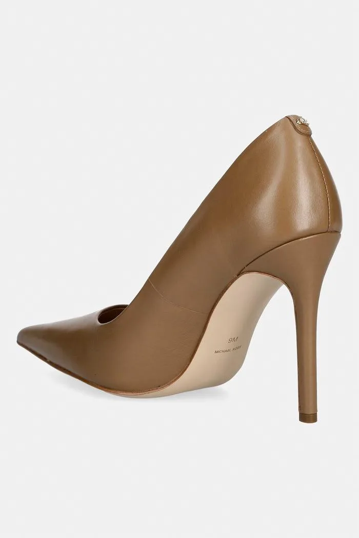 Pantofi Avelle pump din piele bej