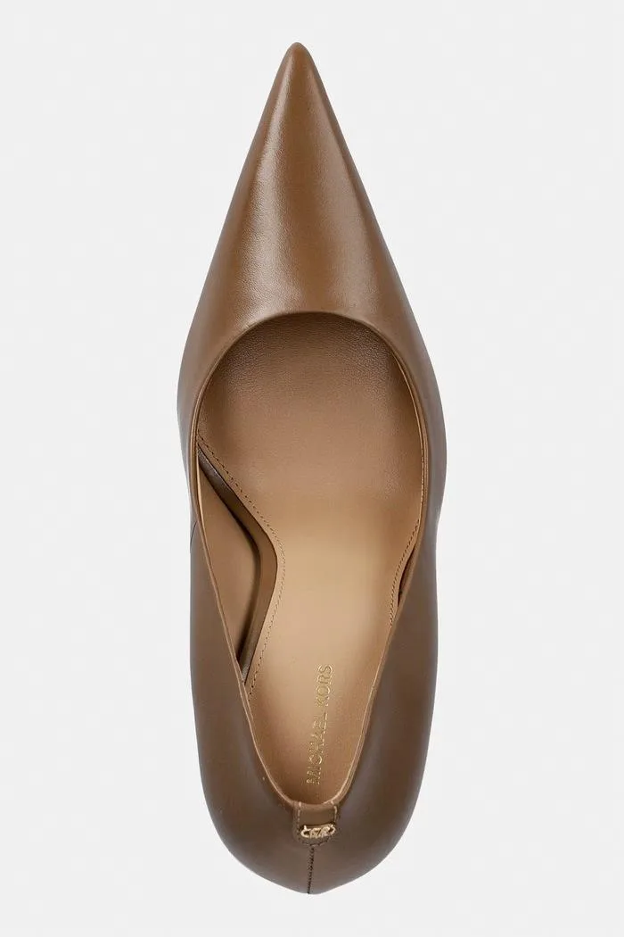 Pantofi Avelle pump din piele bej