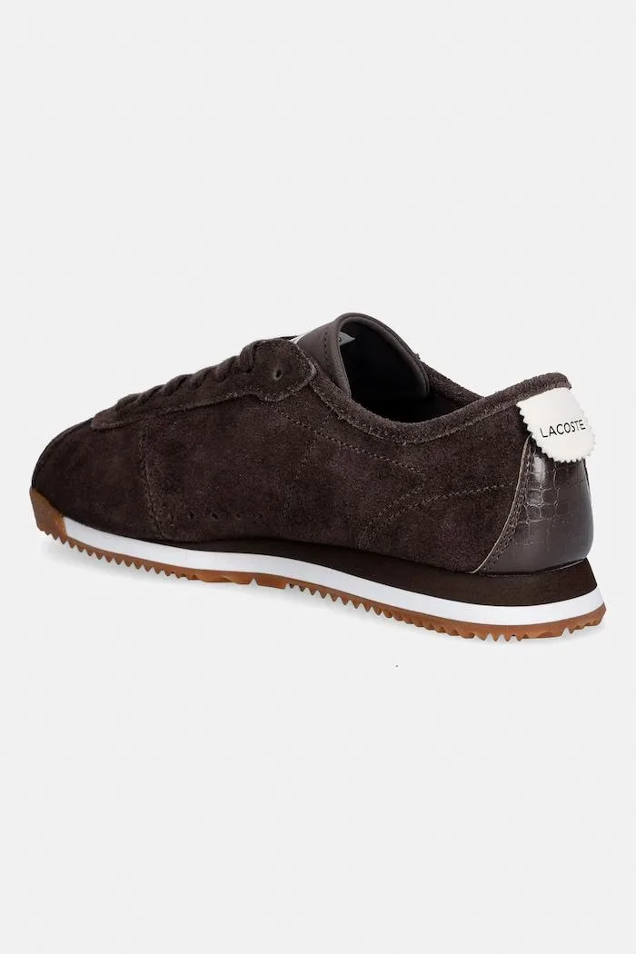 Sneakers Avelle din piele întoarsă maro