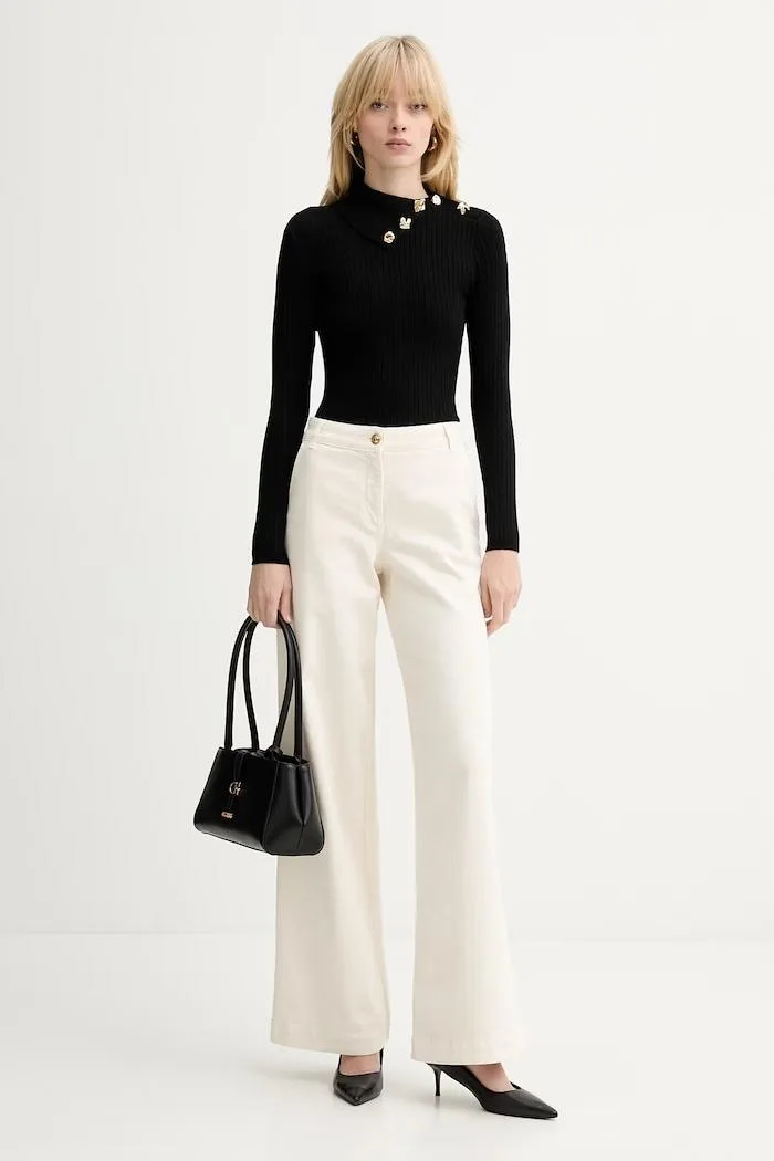 Pulover Avelle pentru femei din tricot negru
