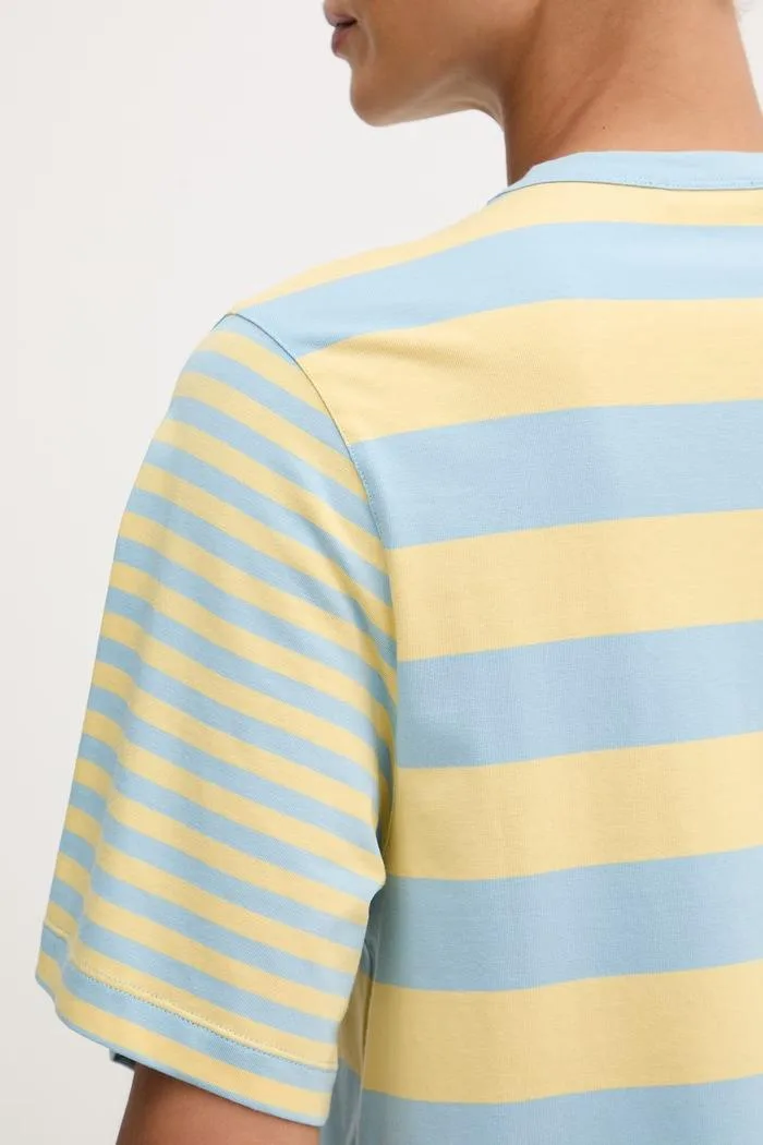 Tricou Avelle pentru femei din bumbac cu elastan galben